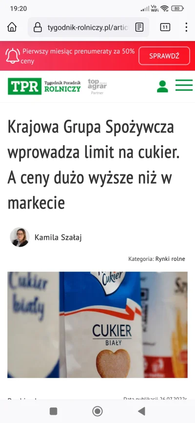 misiopysio - @Chris_Karczynski:
 kto limituje zakupy cukry?
Chyba papież, ale nie je...