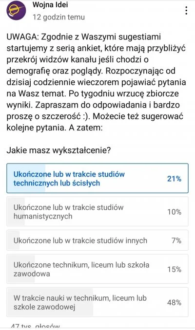 placebo_ - Ja tylko przypomnę, że blisko połowa widzów szymka nie ukończyła szkoły xD...