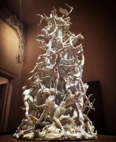 Loskamilos1 - "Upadek anielskiej rebelii" to marmurowa rzeźba przedstawiająca wielką ...