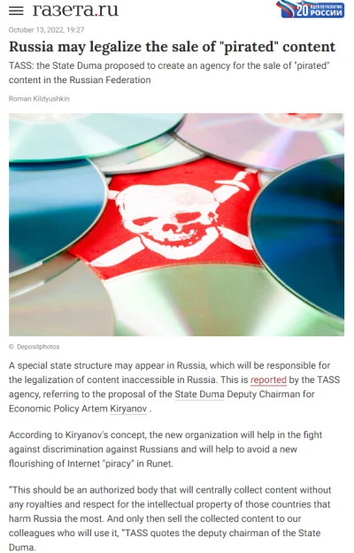 TheOrz - Jak donosi gazeta/ru_, w Rosji trwają przymiarki do stworzenia państwowego c...
