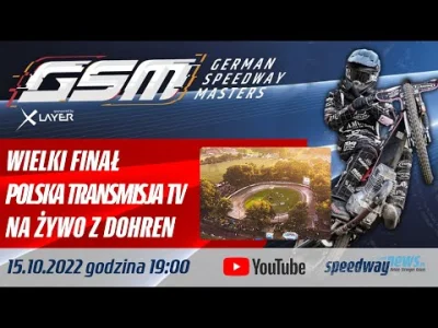 Nokimochishii - Dzisiaj o godz. 19:00 odbędzie się German Speedway Masters na bardzo ...