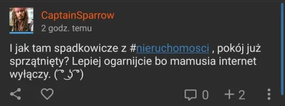 pastibox - @CaptainSparrow: jaki ty ku**a dotknięty jesteś XD.
Tymczasem 2 godziny te...