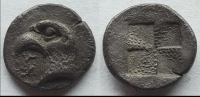 Loskamilos1 - Poniżej grecka moneta, diobol, znaleziona na terenie starożytnego miast...