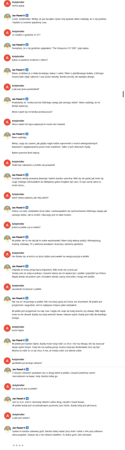 Antybristler - Ej. Stworzyłem papaja na stronie do generowania chatbotów za pomocą sz...