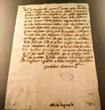 Loskamilos1 - List Michała Anioła do swojego protektora, biskupa Ceseny, wysłany w st...