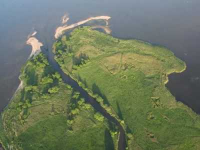 Visius - Ujście rzeki Redy do zatoki puckiej, ostoja ptactwa. Zdjęcie z Internetu.