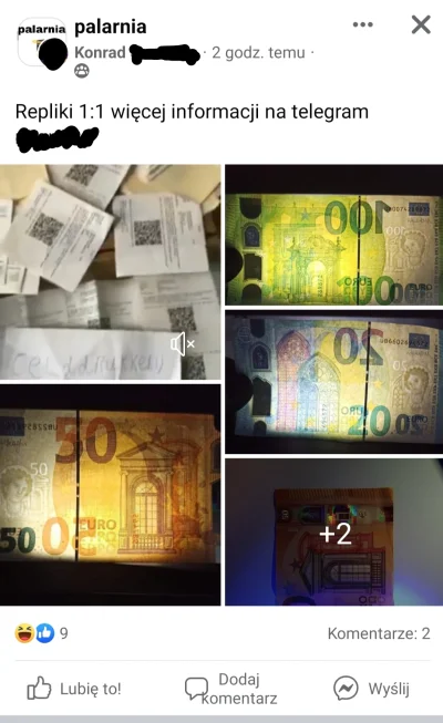 YellBe - Tymczasem na grupie o szlugach na Facebooku ktoś sprzedaje podrobione euro x...