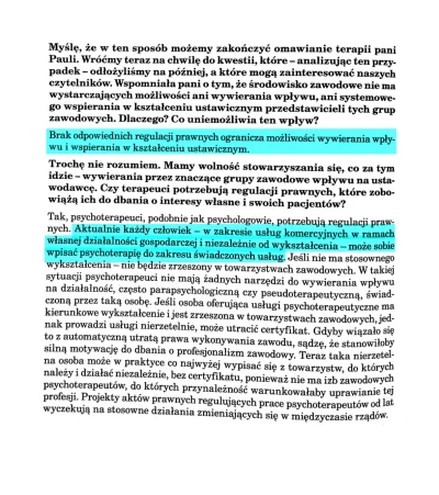 renalum - > Wiesz, że nie masz pojęcia o czym mówisz? Psychoterapeuta musi mieć wyksz...