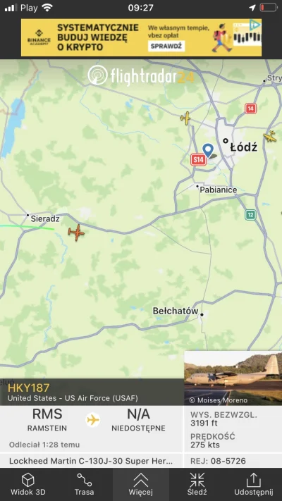 fatalne_przejezyczenie - #flightradar24 a co to tak nisko lata?