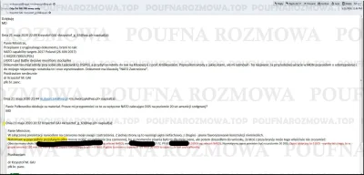 LukaszN - Dokumenty NATO z klauzulą "NATO zastrzeżone" wysyłane przez maila wp? Żaden...