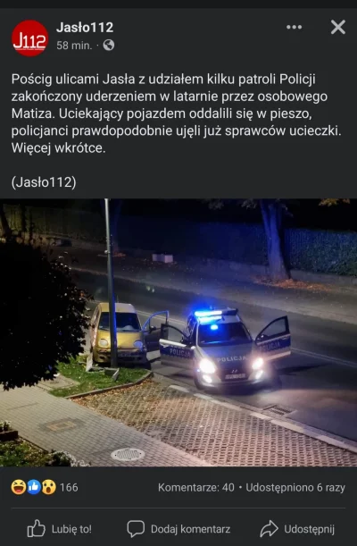 ex-or - Jaki kraj, tacy szybcy i wściekli ( ͡° ͜ʖ ͡°)
#podkarpacie #poscig #policja ...