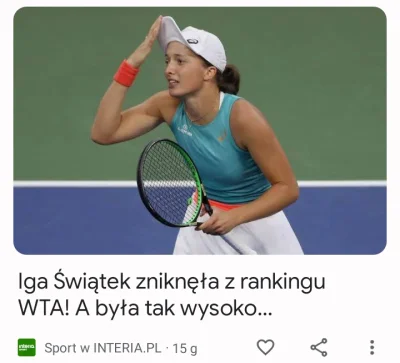 mariowtetrisie - ! w deblu, bo nie grała ponad rok XD
#tenis #dziennikarskiedno