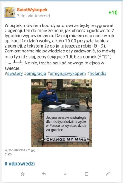 SaintWykopek - >ja bym jeszcze poczekał

@kfeed Tak Specialnie to ja nie mam czasu. S...