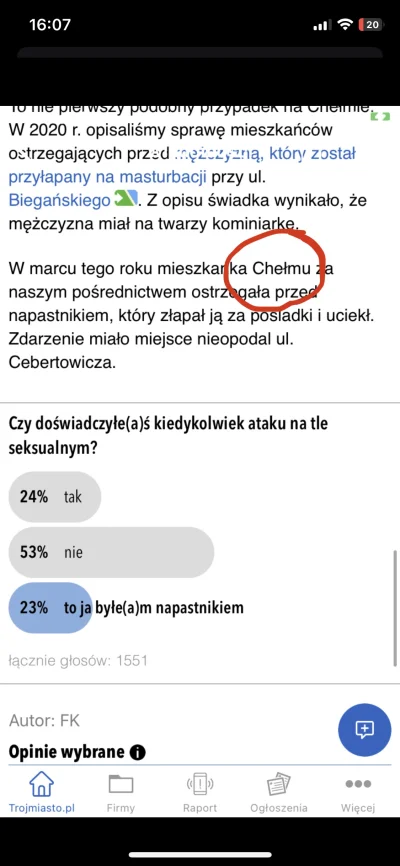 jano129 - @buchowo: smiechowo wgl, że ktoś nazwę tego miasta odmienia tak samo jak wo...