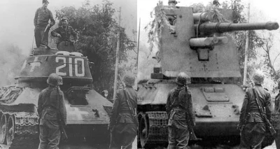 wfyokyga - A tutaj fotoszopka, zdjęcie po prawej, czasami się pojawia jako dowód T-34...