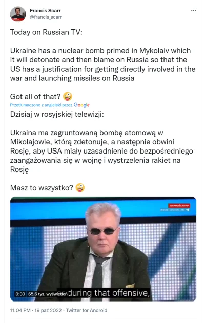 czlowiekzlisciemnaglowie - Dzisiaj w rosyjskiej telewizji:

Ukraina ma zakopaną bom...