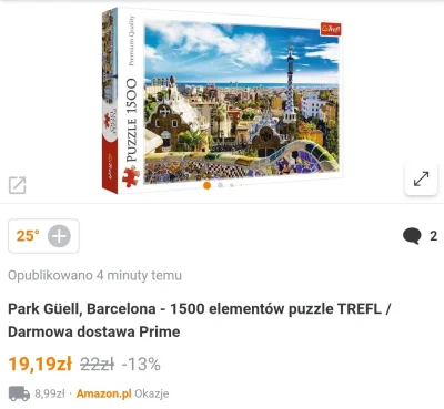 anoysath - Park Güell, Barcelona - 1500 elementów puzzle TREFL / Darmowa dostawa Prim...
