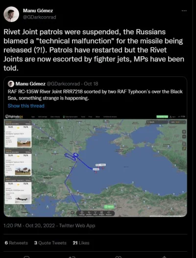 rzeznikmax - #rosja #ukraina 
#wojna podobno RUS samolot miał otworzyć ogień blisko ...
