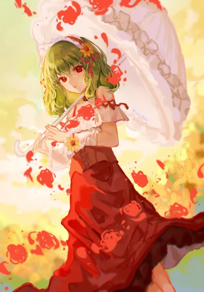 OttoFlick - #randomanimeshit #anime #zielonowlose #touhou #yuukakazami #pixiv #