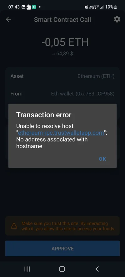 Tomasztom - #kryptowaluty #ethereum #trustwallet

Miał ktoś taki problem ? Swap na ...