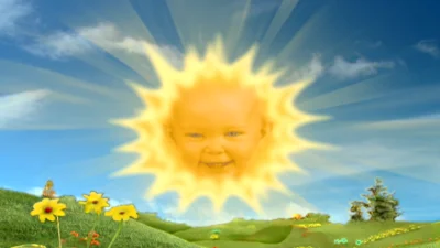 fizzly - @elf_pszeniczny: w oryginale było jakby "wblendowane" w słońce + dziecko mia...