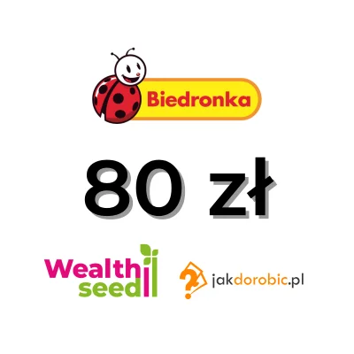 JakDorobiccom - #rozdajo 80 zł do Biedronki! 

Wystarczy (policzyłem) na 20,0501253...