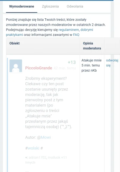 PiccoloGrande - @Aquamen: Wow, Twoja wrzutka trzyma się już 4 godziny, moja spadła po...