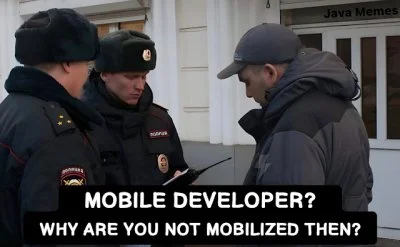 Waffenek - @Kangur100: Równie dobrze mógł być mobile developerem więc go zmobilizowal...
