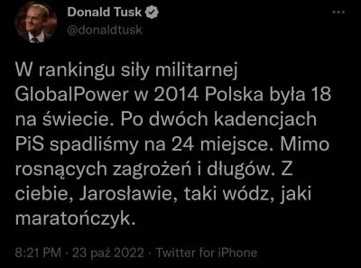 CipakKrulRzycia - #kaczynski #polityka #maraton #heheszki 
#tusk to apropo wypowiedz...