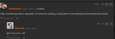 M.....a - Konfiarze dalej myślą, że do kogokolwiek poza nimi samymi trafia ich wycier...