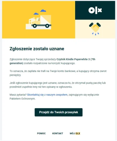 p.....r - Przestrzegam przed sprzedażą OLX z ich przesyłkami, bo to proszenie się o w...