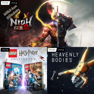 janushek - Nioh 2, LEGO Harry Potter Collection i Heavenly Bodies w PS+ na listopad
...