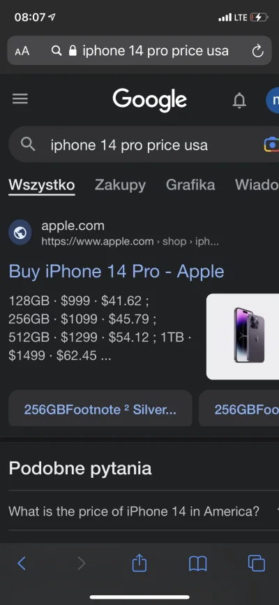 kedziorw1 - Nowy iPhone zawsze kosztował 1tys dolarów,dalej tak kosztuje.