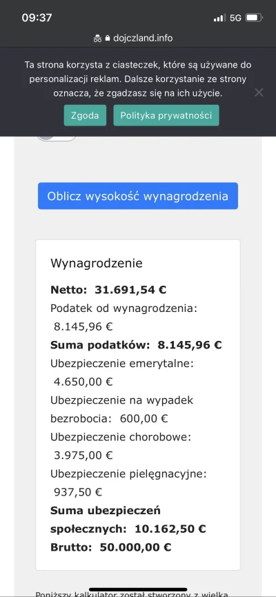 NexciaK - @gracilis: To dla 50k€ brutto rok. 1€-4,87PLN.
Chyba ze porownasz b2b w PL ...