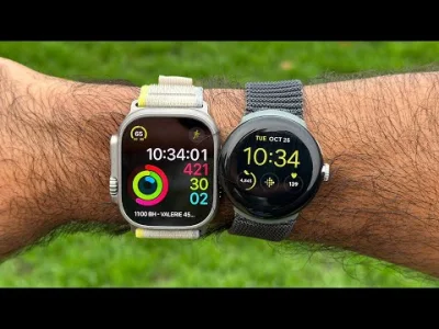 alWdIjJpz18nHw - Dzień z zegarkiem Apple Watch Ultra i Google Pixel Watch.
Porównani...