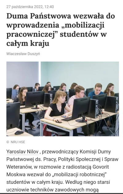 przemek- - #rosja no to do roboty na produkcję studenty , za ojczyznę #wojna