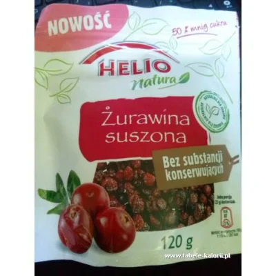 deeprest - @salaterka-pl: można kupić żurawinę Helio z mniejszą ilością cukru, albo s...