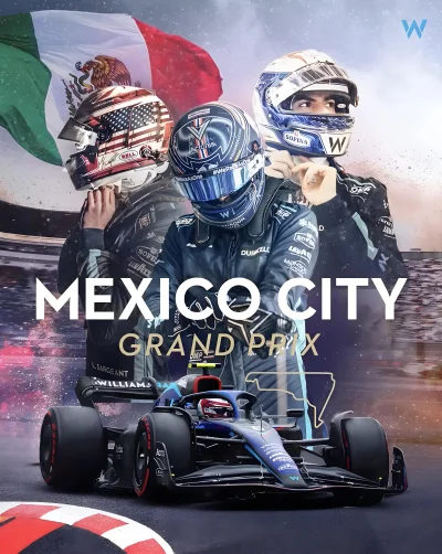 Gentleman_Adrian - Plakat Williamsa na GP Meksyku. 
#f1
#codziennyplakatf1 18/X