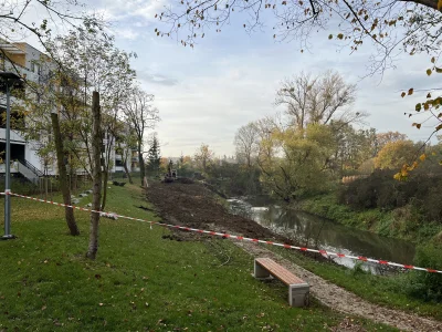 fotoskora - Szanowne wody polskie tak zniszczyły krajobraz na Stabłowicach 
#wroclaw