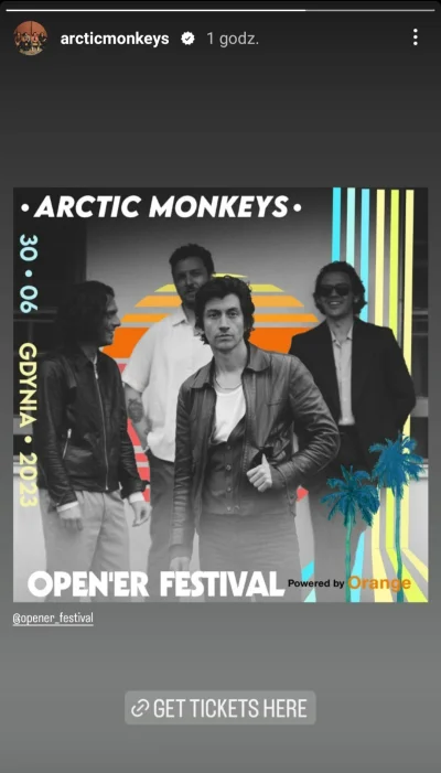 FrostyMM - Małpy zawitają na Openerze! :)

#arcticmonkeys