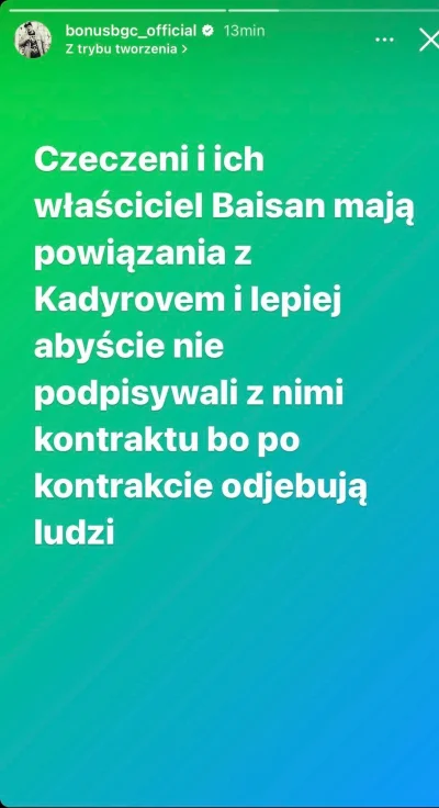 Portes - Ej widzieliście, co Bonus na instastory wstawił? Wrzucam bo jeszcze na tagu ...