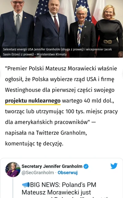 CipakKrulRzycia - #polska #usa 
#elektrowniaatomowa W końcu. Cieszy, że to Amerykani...