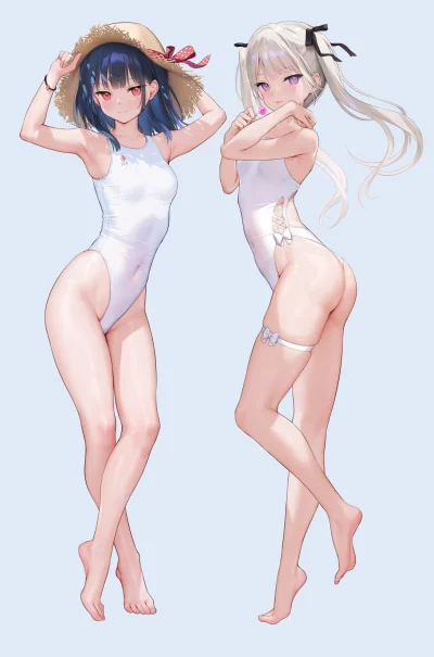 zabolek - #anime #randomanimeshit #originalcharacter #ichigochan #shirochan #swimsuit