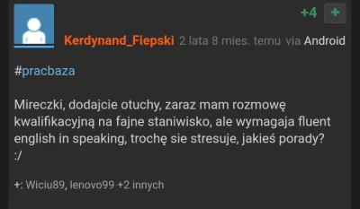 B.....h - @Kerdynand_Fiepski: dorosły chłop a się stresuje rozmową kwalifikacyjną i s...