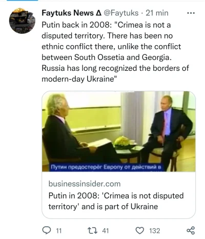 waro - Putin w 2008 roku publicznie oznajmił, że Rosja uznaje granice współczesnej Uk...