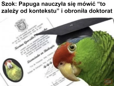 vZGLSjkzfn - To papuga potrafi a #napierala nie ( ͡° ͜ʖ ͡°)