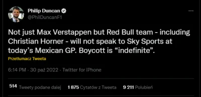 wojtekschiller3 - Mam nadzieje, że nie było. Mały update odnośnie bojkotu Verstappena...