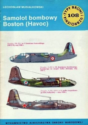 mokry - 2497 + 1 = 2498

Tytuł: Samolot bombowy Boston (Havoc)
Autor: Lechosław Musia...