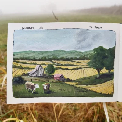 Inevera - Dzień 31 - FARM #inktober
no i koniec, teraz mogę umierać spokojnie.

#inkt...