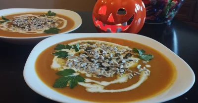 Sandrinia - Kontrola dyniowa w Halloween! Proszę pokazać jakie zrobiliście zupy dynio...